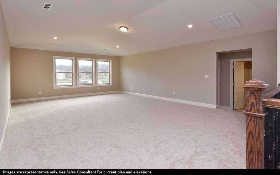 Representative unfurnished interior of a home built from the Danbury IV by CastleRock Communities in Belvoir, Fairview (Image 26).