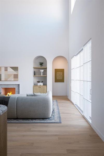 Furnished interior view inside a new home in , Dallas (Image 6).