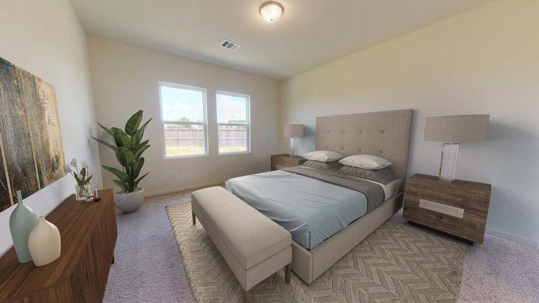 Furnished interior view inside a new home in Royal Pines, Porter (Image 6).