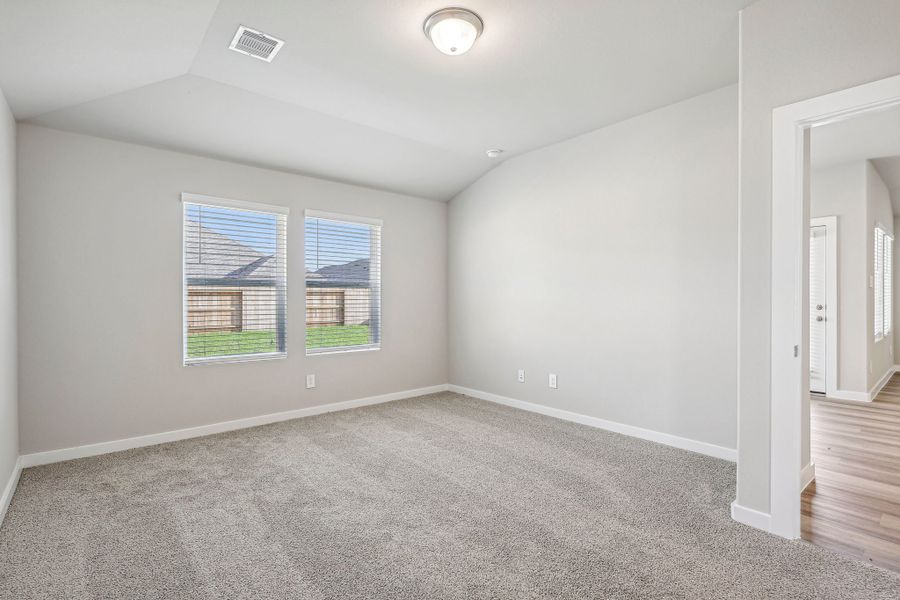 Spacious, unfurnished interior of a new home in Sanford Farms - Premier Series, Waller (Image 9). Spacious, unfurnished interior of a new home in Sanford Farms - Premier Series, Waller (Image 9).