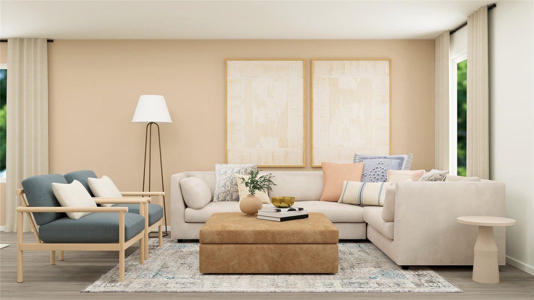 Furnished interior view inside a new home in Rancho Del Cielo, Jarrell (Image 25).