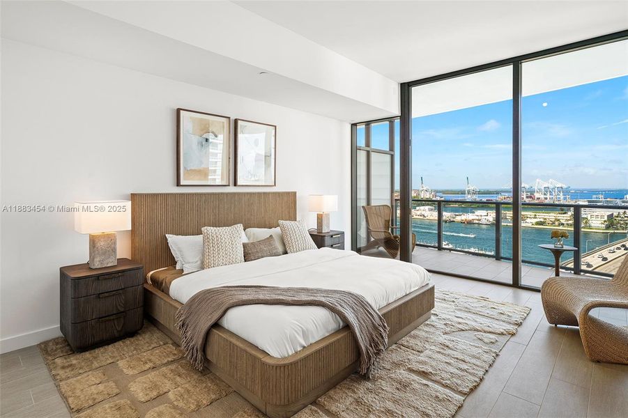 Furnished interior view inside a new home in , Miami Beach (Image 27).