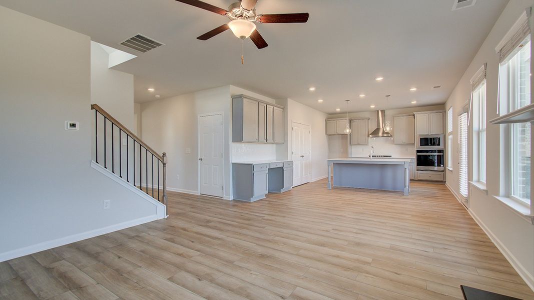 Furnished interior view inside a new home in McClure Farms, Columbia (Image 8). Furnished interior view inside a new home in McClure Farms, Columbia (Image 8).