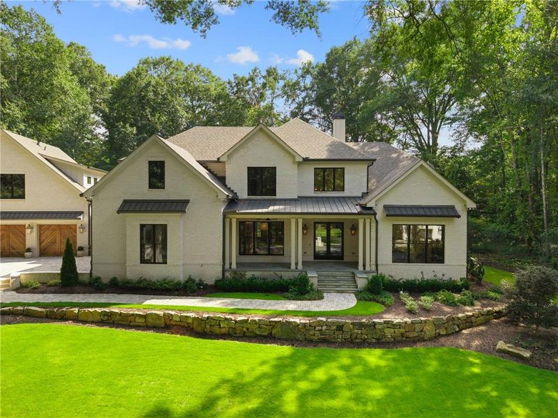 Front exterior of a new home in , Alpharetta, GA, highlighting curb appeal (Image 28).