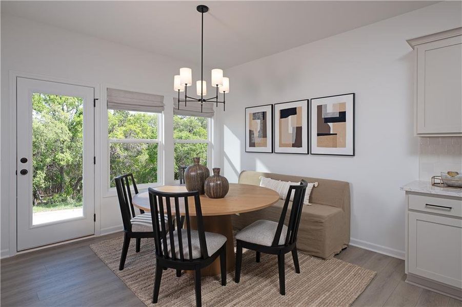 Furnished interior view inside a new home in The Estates at Casteel, Bethlehem (Image 7). Furnished interior view inside a new home in The Estates at Casteel, Bethlehem (Image 7).