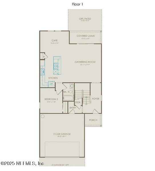 2D floor plan layout of this home in The Preserve at Bannon Lakes, St. Augustine, FL (Image 3). 2D floor plan layout of this home in The Preserve at Bannon Lakes, St. Augustine, FL (Image 3).