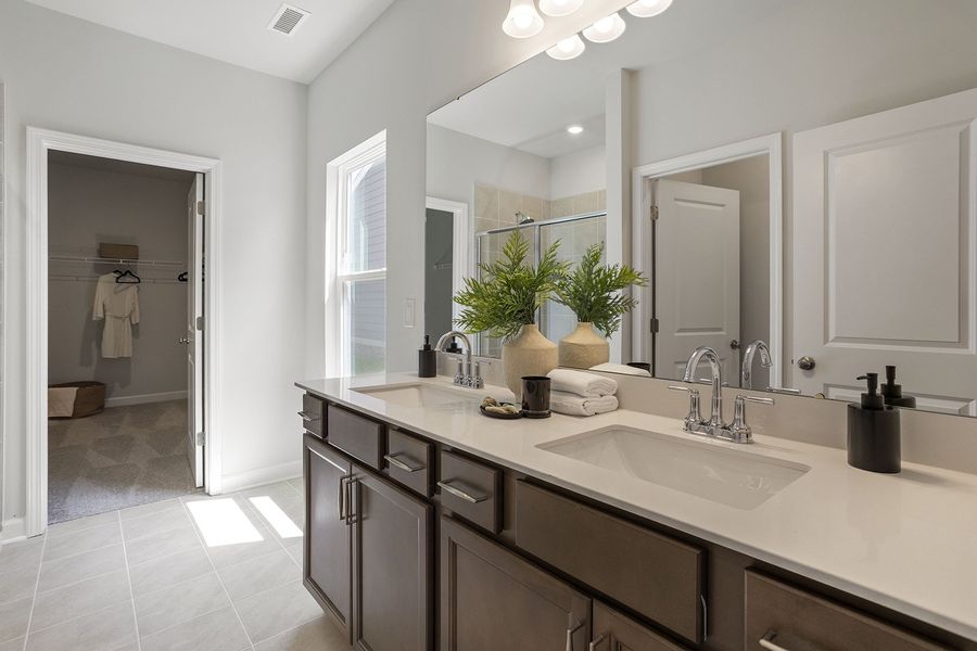 Furnished interior view inside a new home in Ovation at Sweetbrier, Durham (Image 18).