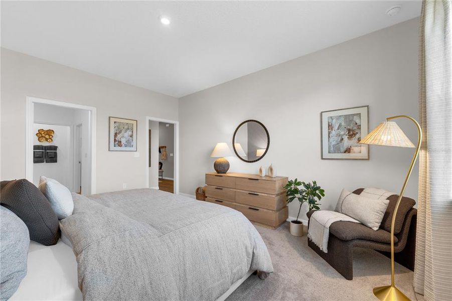 Furnished interior view inside a new home in Hidden Cove, Eustis (Image 28).
