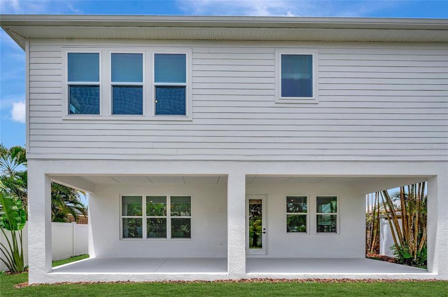 Exterior details and patio area of a home in South Tampa - Urban Collection, Tampa (Image 15).