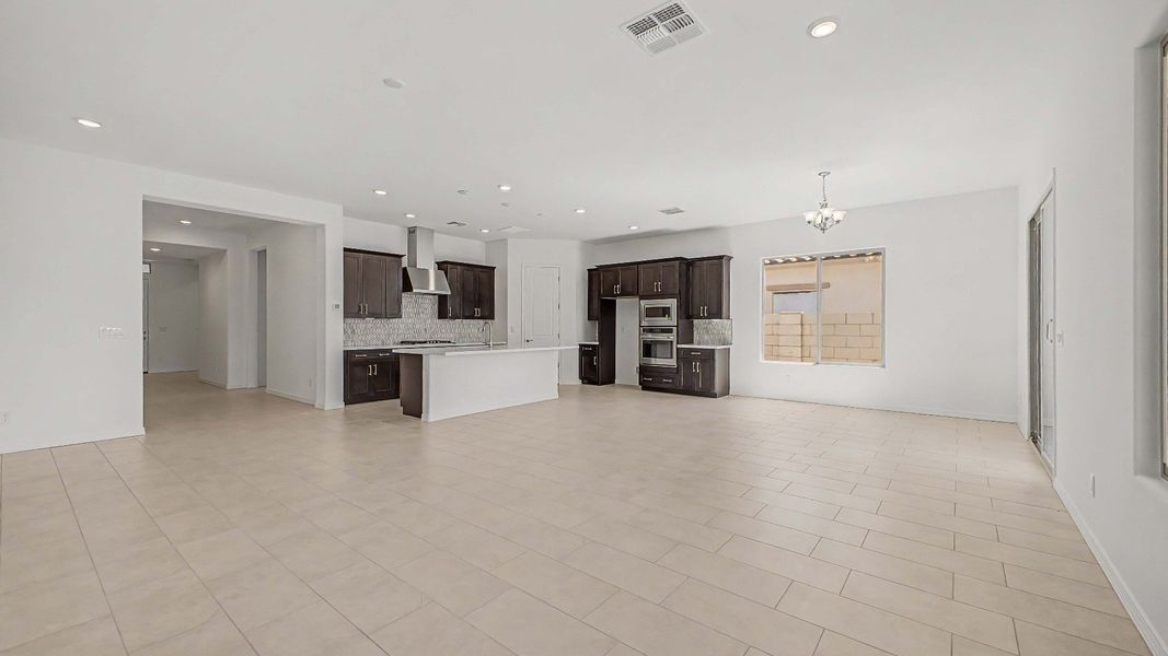 Furnished interior view inside a new home in Arroyo Seco - Hacienda, Buckeye (Image 6).