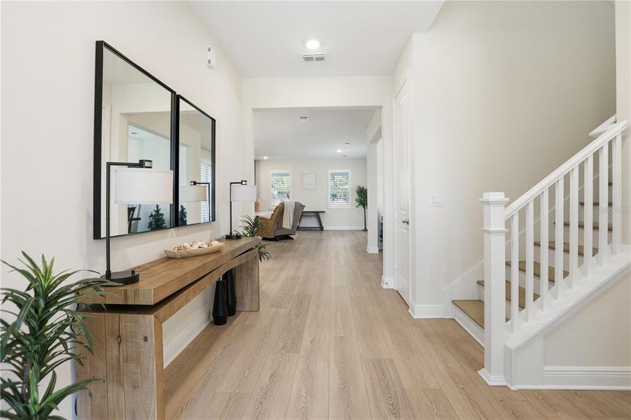 Furnished interior view inside a new home in Acuera Estates, Apopka (Image 12). Furnished interior view inside a new home in Acuera Estates, Apopka (Image 12).