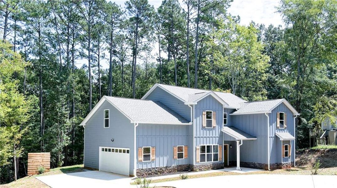 Exterior rendering of this home design in , Monticello, GA (Image 2).