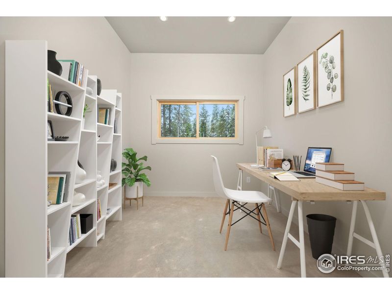 Office virtually staged Office virtually staged