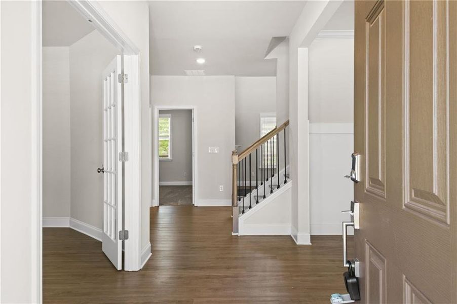 Spacious, unfurnished interior of a new home in Carmichael Farms, Canton (Image 22). Spacious, unfurnished interior of a new home in Carmichael Farms, Canton (Image 22).