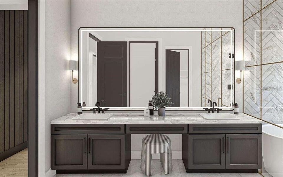 Furnished interior view inside a new home in , Tampa (Image 5).