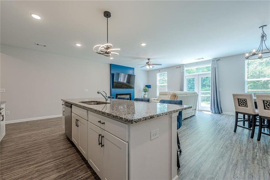 Furnished interior view inside a new home in , Atlanta (Image 10).