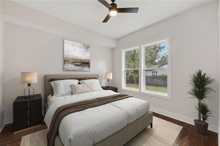 Furnished interior view inside a new home in , Atlanta (Image 13).