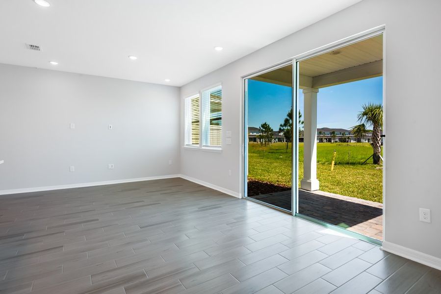 Spacious, unfurnished interior of a new home in Cherry Elm at SilverLeaf, St. Augustine (Image 17). Spacious, unfurnished interior of a new home in Cherry Elm at SilverLeaf, St. Augustine (Image 17).