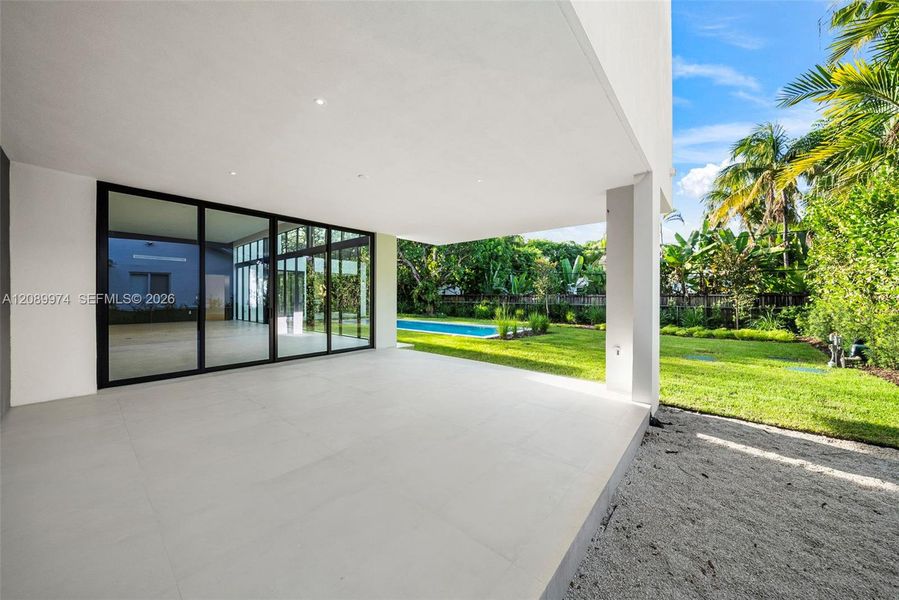 Exterior details and patio area of a home in , South Miami (Image 39).