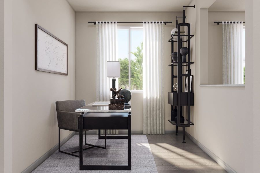 Representative furnished interior of a home built from the 4 by Tri Pointe Homes in Sugar Mill Village, Longmont (Image 37).