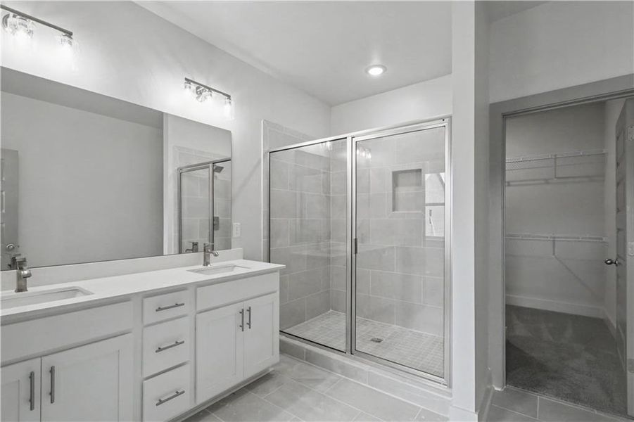 Furnished interior view inside a new home in , Norcross (Image 9).