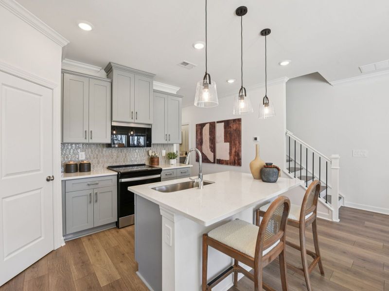 Furnished interior view inside a new home in Meadows at Wilson Farms - The Summit Series, Fort Mill (Image 7).