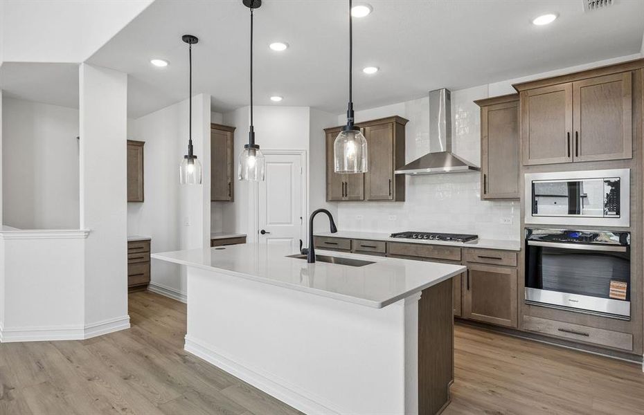 Beautiful kitchen with pendent lighting Beautiful kitchen with pendent lighting