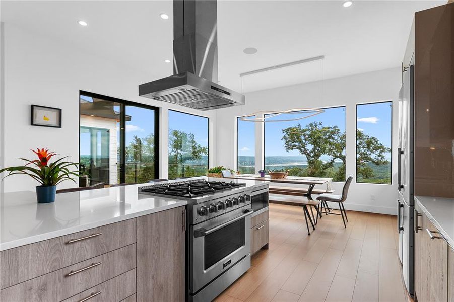 Lake Views from kitchen