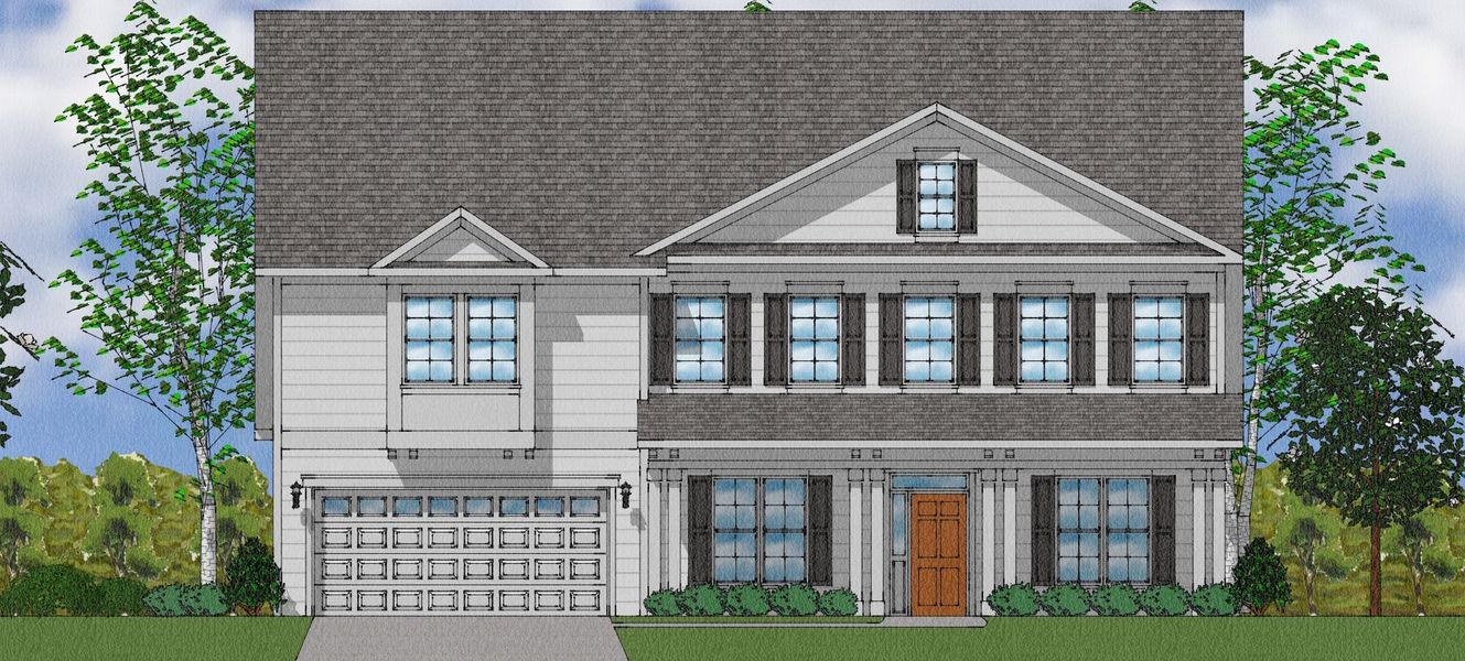 Representative exterior photo of a completed home built from the Livingston - Elite Collection by Mungo Homes in Walnut Grove, Easley, SC (Image 30).