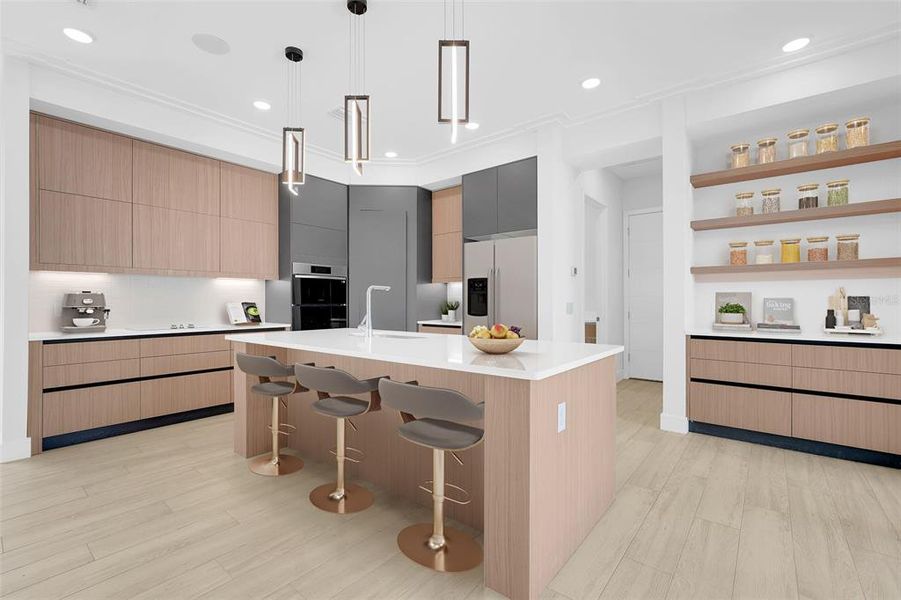 Furnished interior view inside a new home in Hampton Green at Providence, Davenport (Image 10).