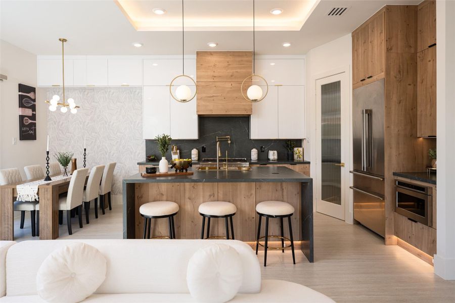 Furnished interior view inside a new home in , Stafford (Image 10).