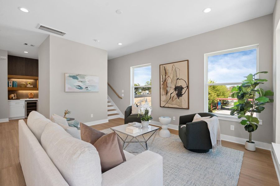 Furnished interior view inside a new home in , Houston (Image 26). Furnished interior view inside a new home in , Houston (Image 26).