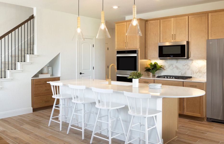 Spacious Kitchen Island