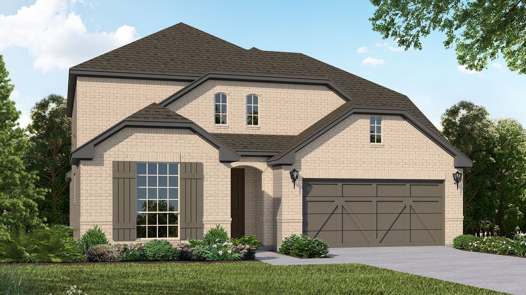 Plan 1525 Elevation B by American Legend Homes