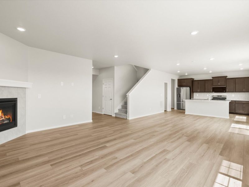 Spacious, unfurnished interior of a new home in Buffalo Highlands: The Canyon Collection, Commerce City (Image 12).