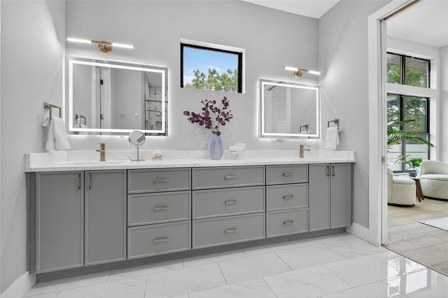 Furnished interior view inside a new home in , St. Petersburg (Image 46).