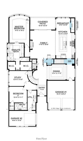 2D floor plan layout for the Malibu by Landon Homes in Fields - Brookside North, Frisco, TX (Image 7). 2D floor plan layout for the Malibu by Landon Homes in Fields - Brookside North, Frisco, TX (Image 7).