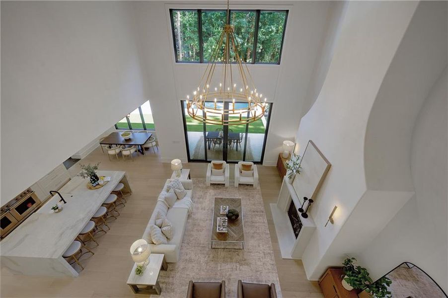 Furnished interior view inside a new home in , Alpharetta (Image 42).