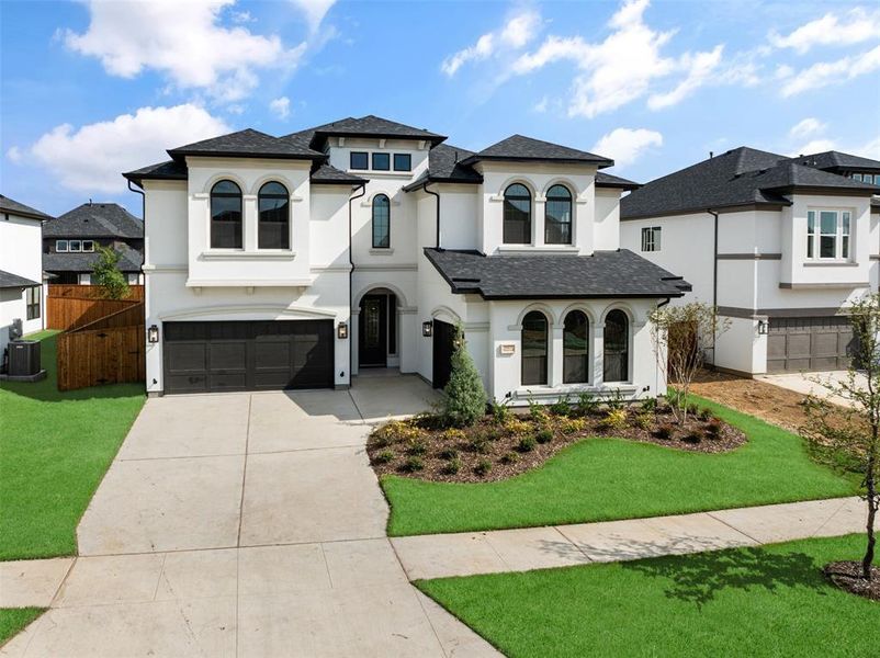 Front exterior of a new home in , Frisco, TX, highlighting curb appeal (Image 2).
