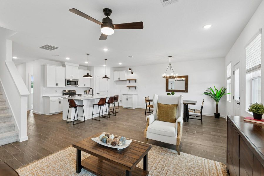 Sun-lit living space