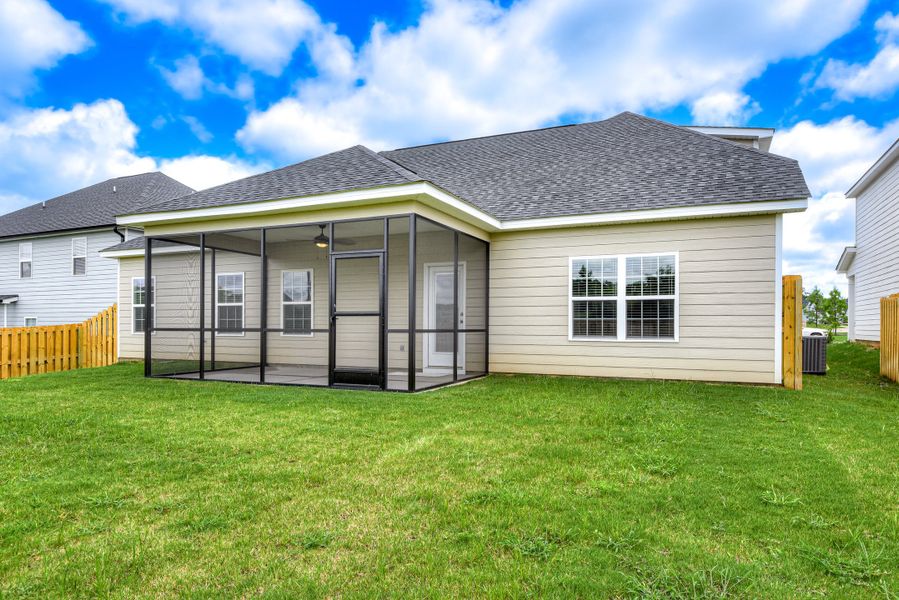 Exterior details and patio area of a home in The Sanctuary, Aiken (Image 25). Exterior details and patio area of a home in The Sanctuary, Aiken (Image 25).