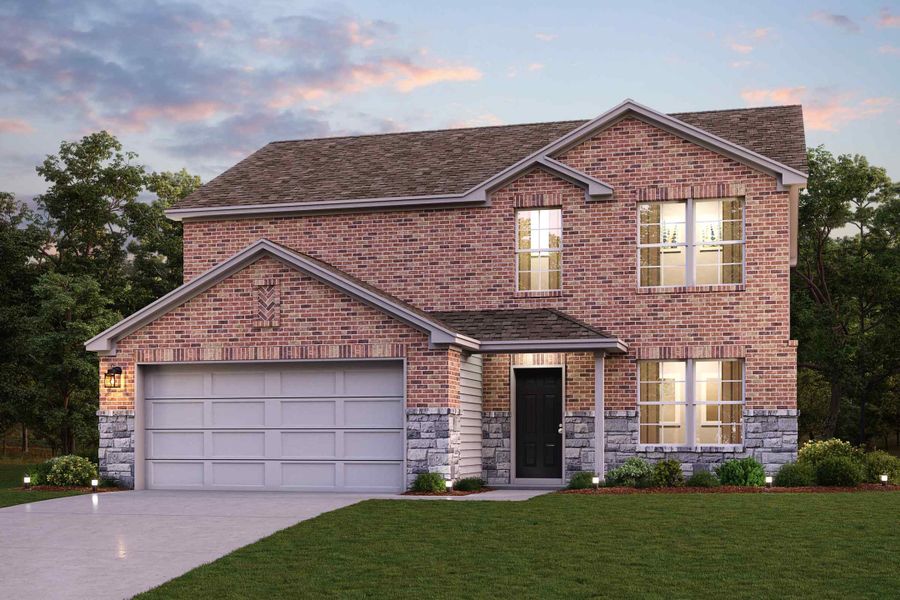 Elevation A7T for Gardner floor plan at Courtland Place exterior