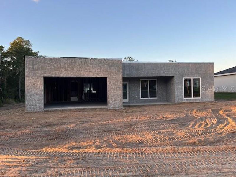 In-progress construction of a new home in , Ocala, FL (Image 3).