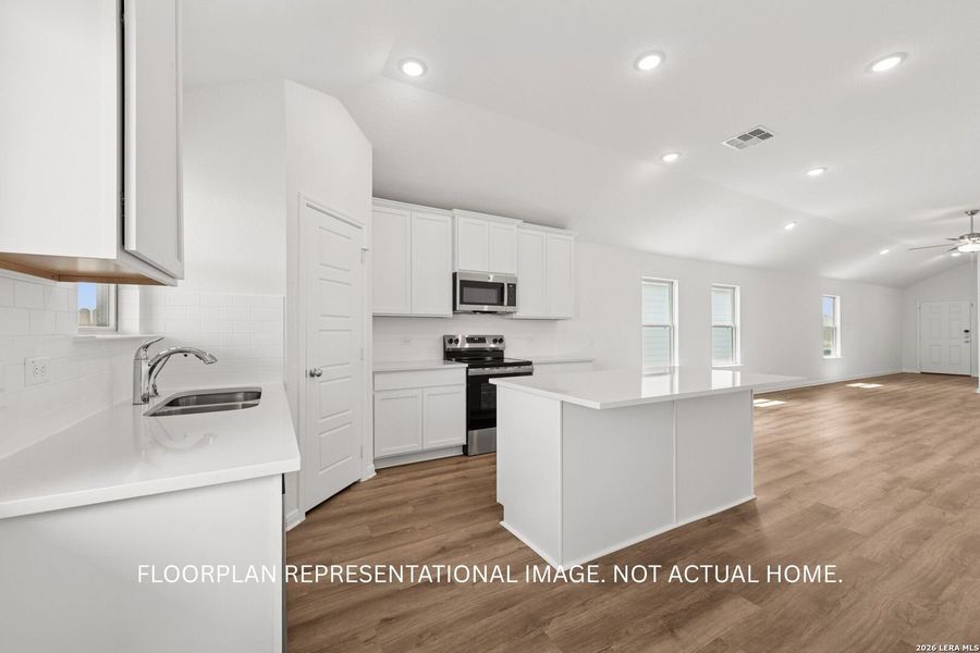 Furnished interior view inside a new home in Winding Brook, San Antonio (Image 6).