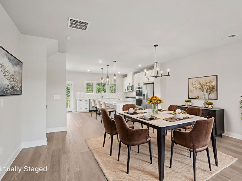 Furnished interior view inside a new home in Hemingway - Highland Series, Cumming (Image 4).