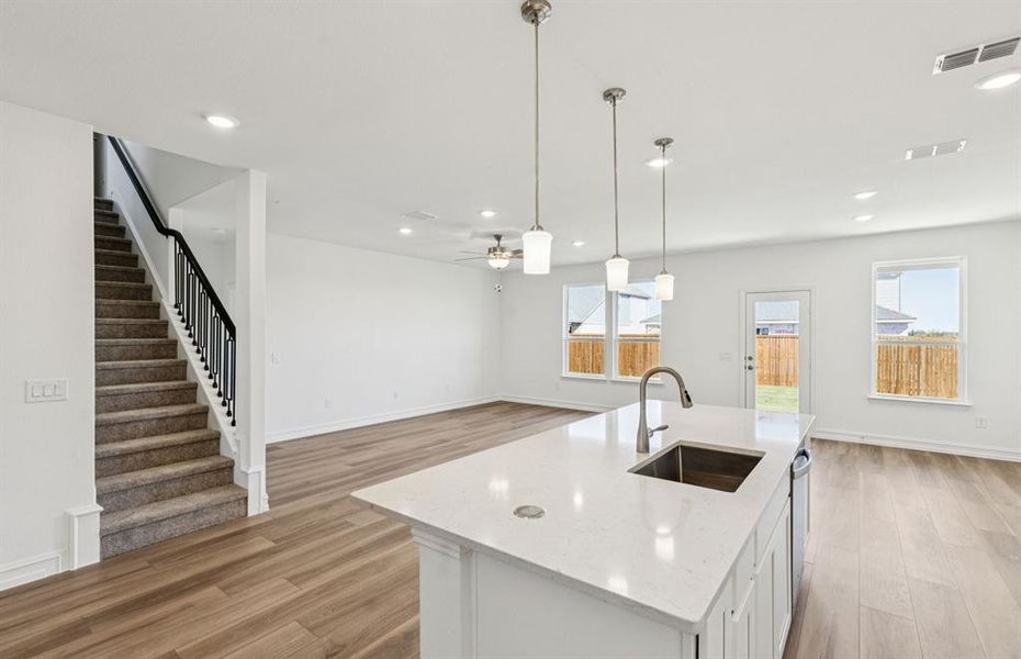 View of gathering room from kitchen View of gathering room from kitchen