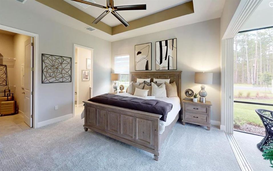 Furnished interior view inside a new home in Plantation Bay, Ormond Beach (Image 25).