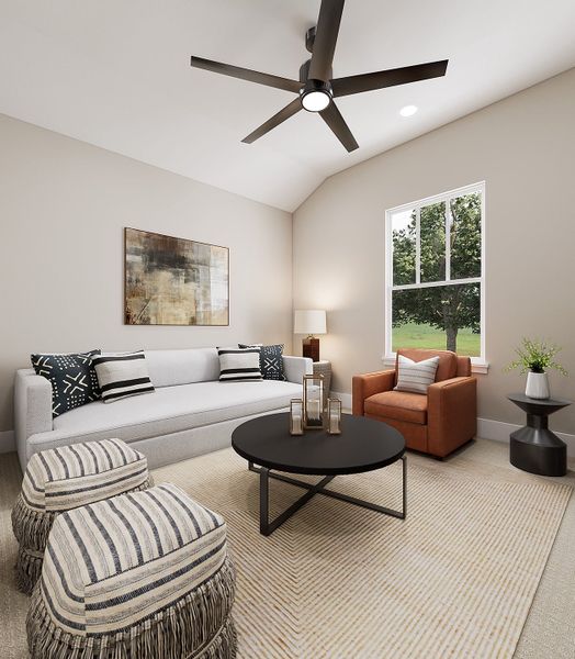 Furnished interior view inside a new home in Painted Tree, McKinney (Image 4).