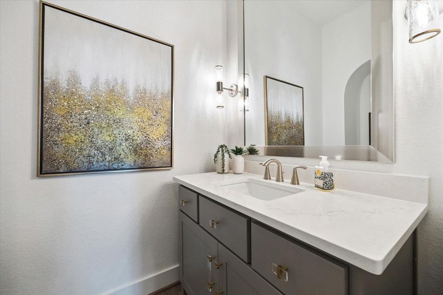 Furnished interior view inside a new home in Elyson, Katy (Image 9).