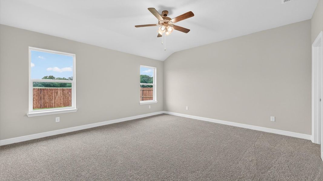 Representative unfurnished interior of a home built from the Harrison by D.R. Horton in Sandstone Estates, Granbury (Image 16). Representative unfurnished interior of a home built from the Harrison by D.R. Horton in Sandstone Estates, Granbury (Image 16).